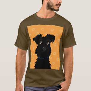 Camiseta Perro Schnauzer en miniatura negro con maricas Nar