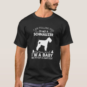 Camiseta Perro Schnauzer para mujeres mamá bebé perro