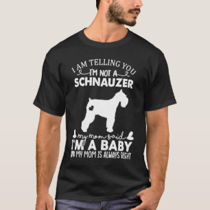 Camiseta Perro Schnauzer para mujeres mamá bebé perro