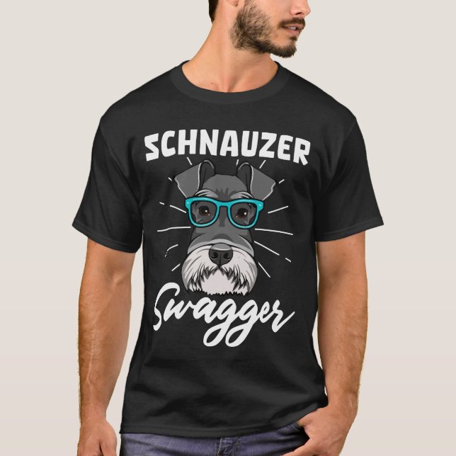 Camiseta Perro Schnauzer Swagger (Anverso)