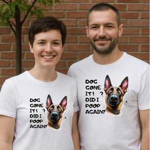Camiseta ¡Perro se fue! ¿Volví A Poop? Gracioso perro pasto
