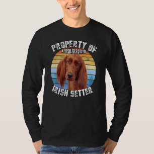 Camiseta Perro Setter Irlandés Retro Propiedad De