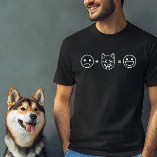Camiseta Perro shiba = ecuación de felicidad
