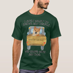 Camiseta Perro Shiba Inu conductor de camión