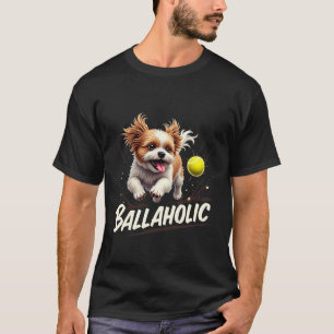 Camiseta Perro Shih Tzu divertido adicto a la pelota persig