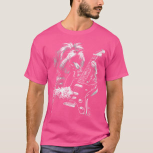 Camiseta Perro Shih Tzu Divertido Tocando Rock con Guitarra