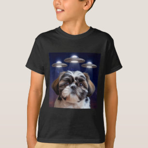 Camiseta Perro Shih tzu perro shihtzu alienígena ovnis shit