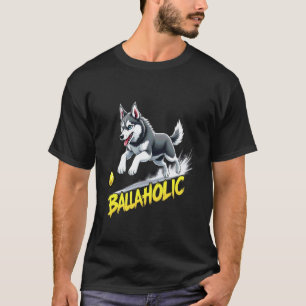 Camiseta Perro Siberiano Husky Ballahólico Divertido Persig