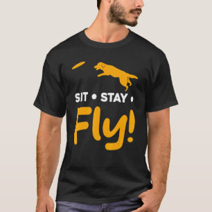 Camiseta Perro Sit Stay Fly Dog