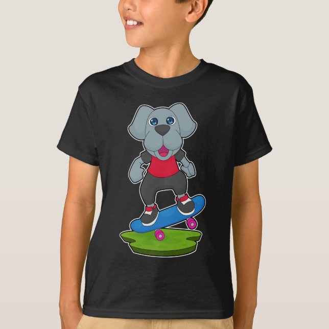 Camiseta Perro Skater Patineta (Anverso)