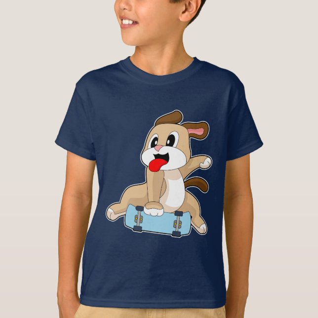 Camiseta Perro Skater Patineta (Anverso)