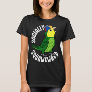 Camiseta Perro socialmente incómodo de cabeza doble amarill