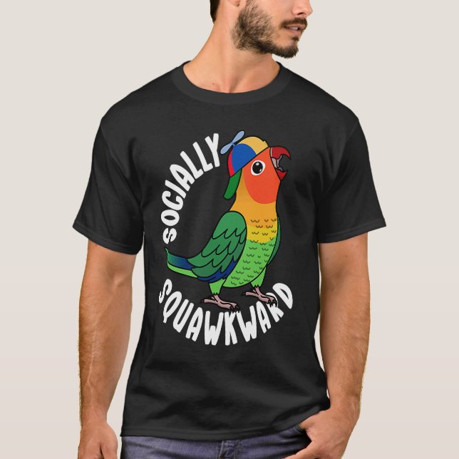 Camiseta Perro socialmente incómodo I Fischers Lovebird (Anverso)