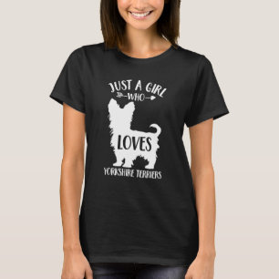 Camiseta Perro sólo un Chica que ama los territorios de Yor