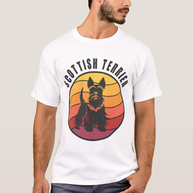 Camiseta Perro solter escocés vintage (Anverso)