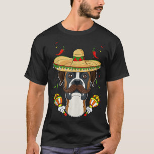 Camiseta Perro Sombrero I Cinco De Mayo Boer 
