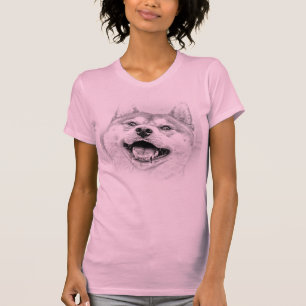 Camiseta Perro sonriente de Shiba Inu