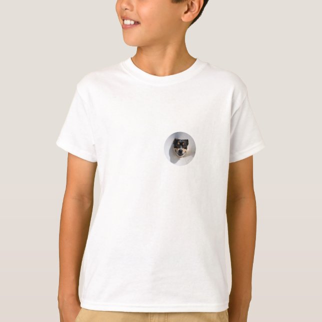Camiseta Perro sonriente gracioso (Anverso)