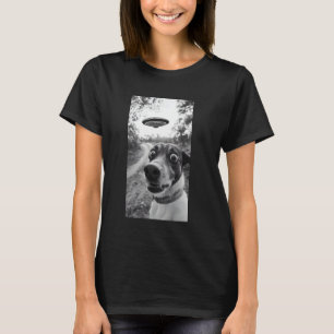 Camiseta Perro Sorprendido Selfie Con Hombre Perro Divertid