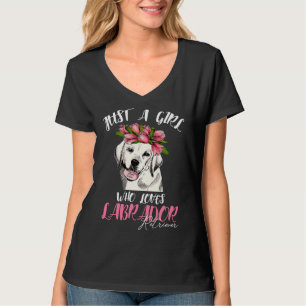 Camiseta Perro Soy Solo Un Chica Que Ama Al Perro De Labrad
