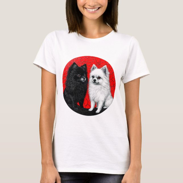 Camiseta perro spitz japonés (Anverso)