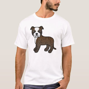 Camiseta Perro Staffordshire Bull Terrier de pelaje atigrad