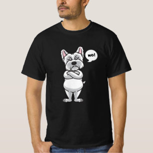 Camiseta Perro Stubborn Westie divertido