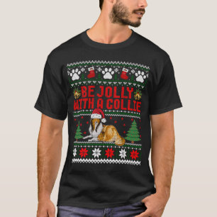 Camiseta Perro sudadera de Navidad Feo Con Collie Duro