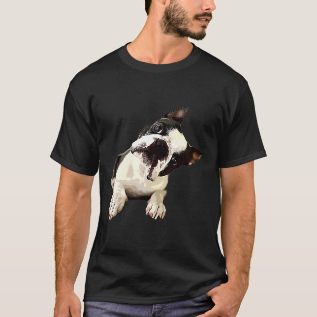 Camiseta Perro súper lindo de Boston Terrier (Anverso)