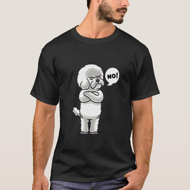 Camiseta Perro superficial Bichon Frise (Anverso)