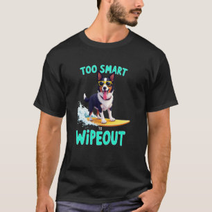 Camiseta Perro surfista Cool Border Collie