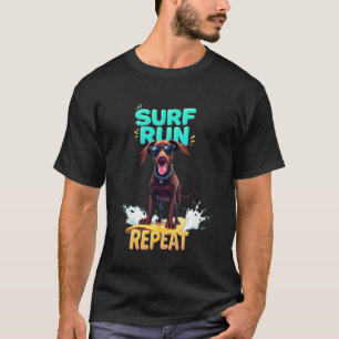 Camiseta Perro surfista Cool German Shorthaired Pointer