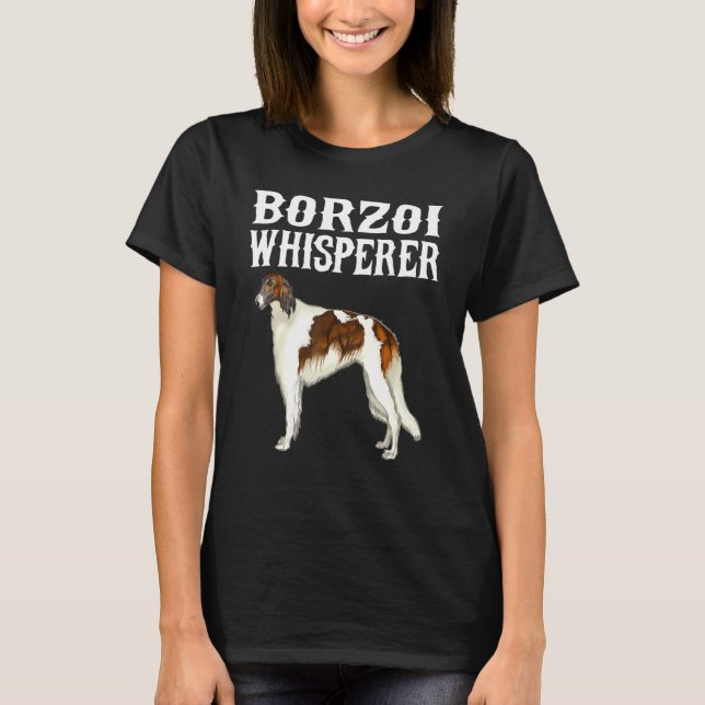 Camiseta Perro Susurrador Borzoi (Anverso)