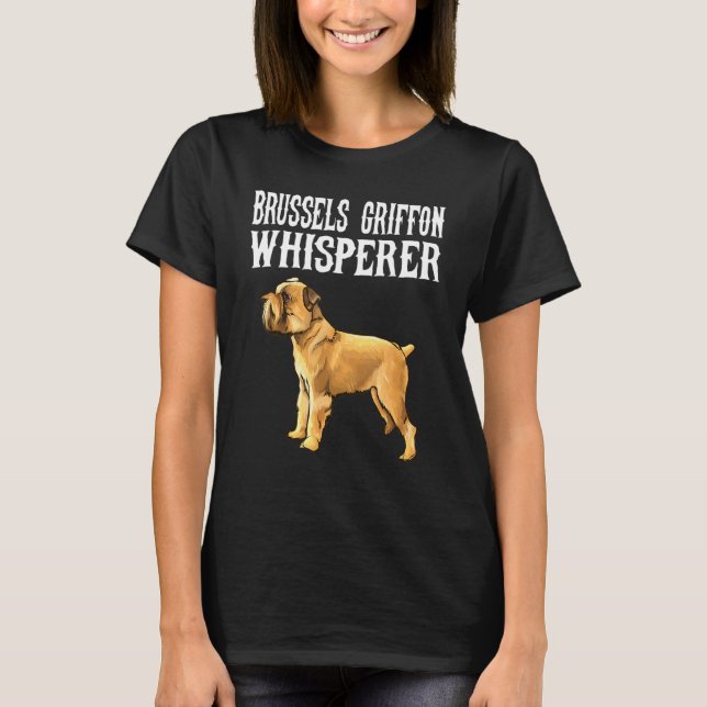 Camiseta Perro Susurrador de Griffon de Bruselas (Anverso)