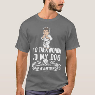 Camiseta Perro Taekwondo divertido