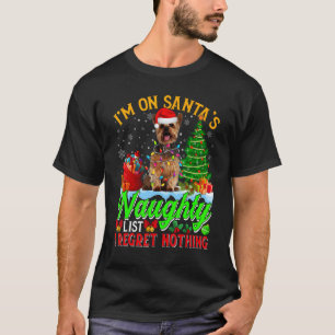 Camiseta Perro terrible de Yorkshire en la traviesa de Sant