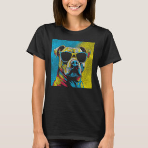 Camiseta Perro Terrier Bull Bull Pit americano - Styl retro