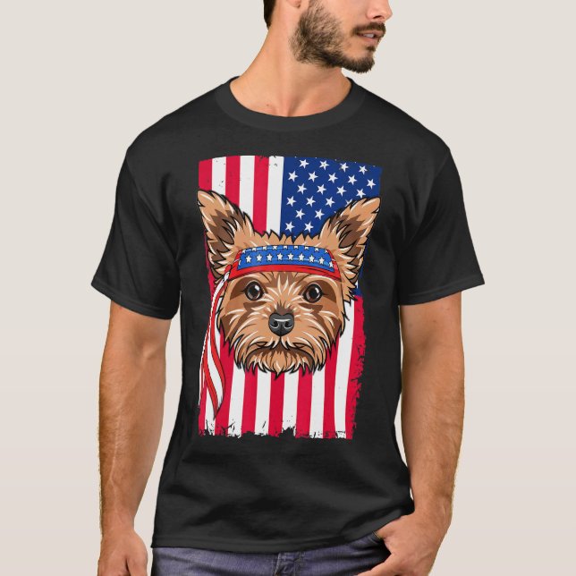 Camiseta Perro Terrier de Yorkshire (Anverso)