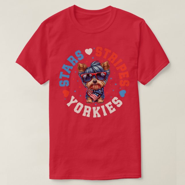 Camiseta Perro Terrier de Yorkshire (Diseño del anverso)