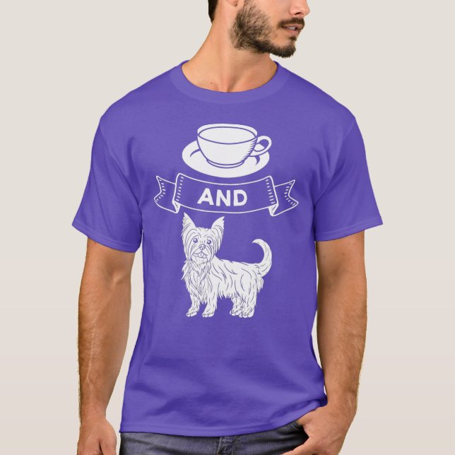 Camiseta Perro Terrier de Yorkshire Cachorros Dueño (Anverso)