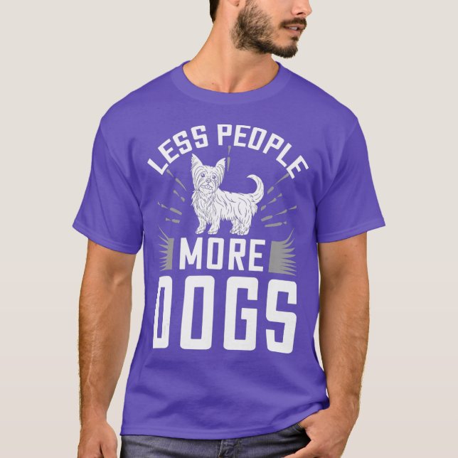 Camiseta Perro Terrier de Yorkshire Cachorros Dueño (Anverso)
