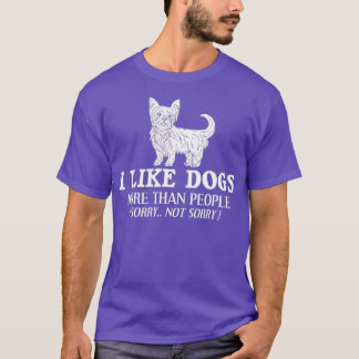 Camiseta Perro Terrier de Yorkshire Cachorros Dueño Lover _
