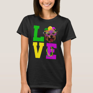 Camiseta Perro Terrier de Yorkshire que amo el disfraz de M