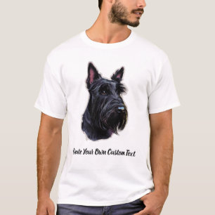 Camiseta Perro Terrier Escocés Cree su propio texto persona