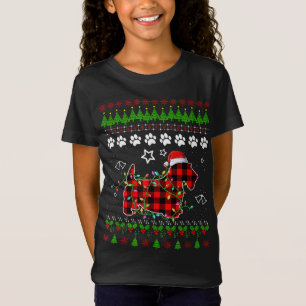 Camiseta Perro Terrier escocés Gracioso Navidad Sueño Chico