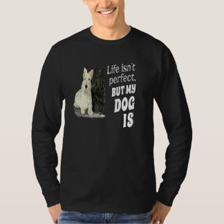 Camiseta Perro Terrier Escocés La vida no es perfecta pero 