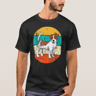 Camiseta Perro Terrier Jack Russell Vintage Retro
