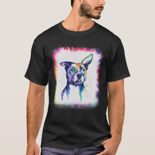Camiseta Perro Terrier Pit-Bull, Chica De Papá Mamá