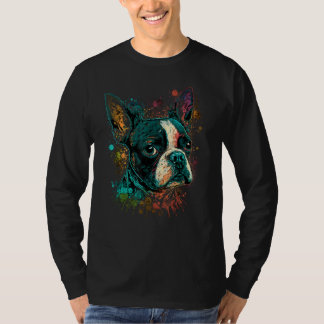 Camiseta Perro terrorífico de Boston con amante del terror