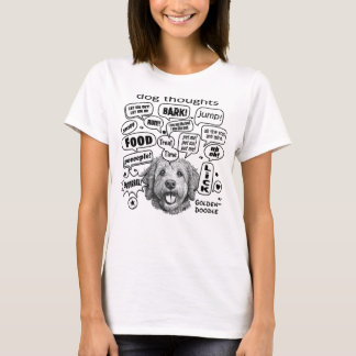 Camiseta Perro Thoughts - Goldendoodle